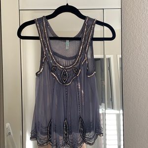 COPY - Free People sheer sequin top